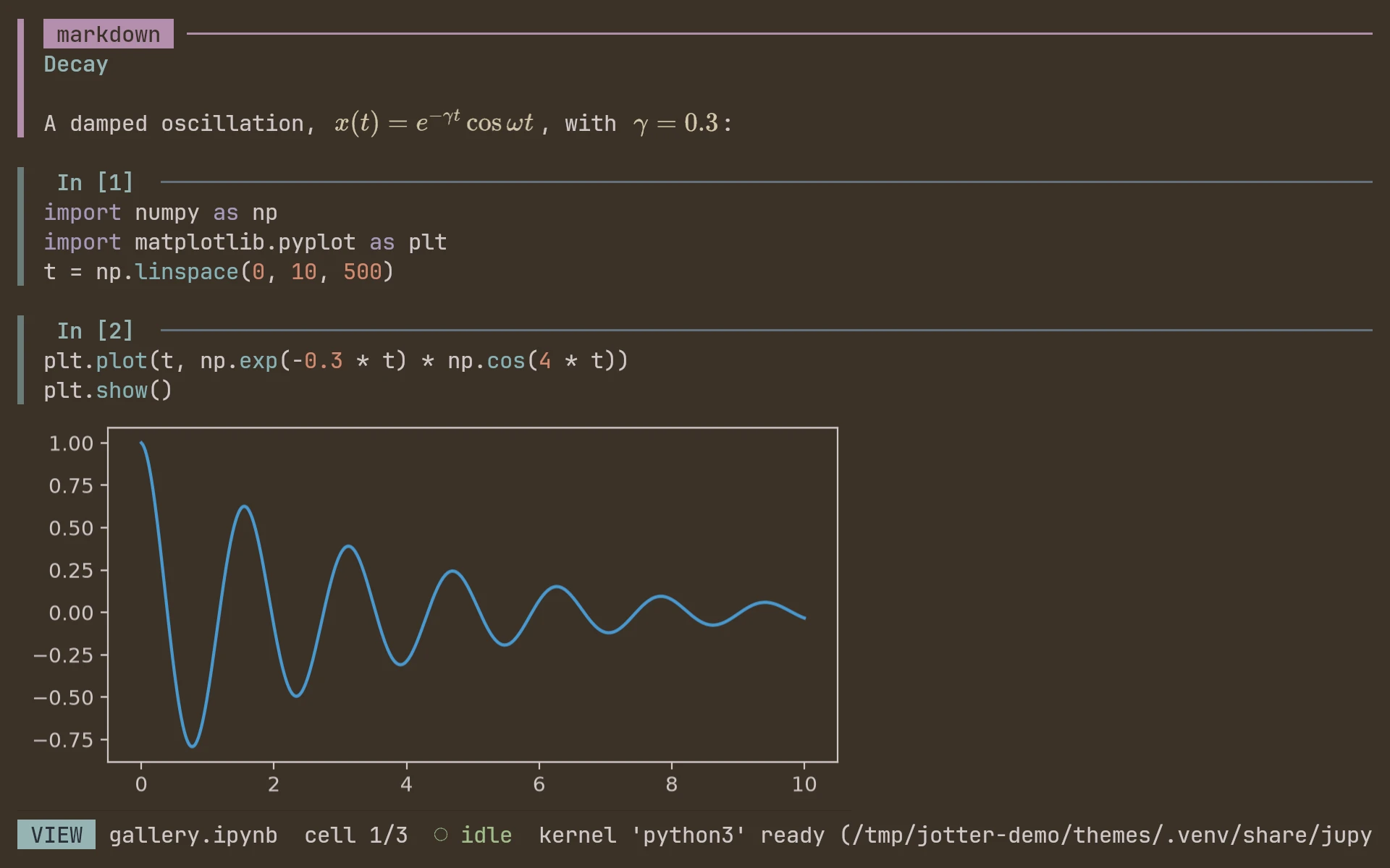 jOtter with the base16-mocha.dark theme
