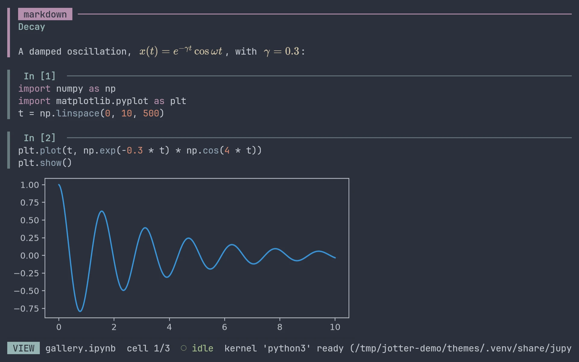 jOtter with the base16-ocean.dark theme