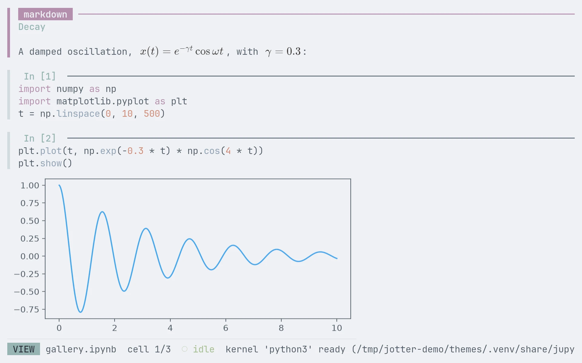 jOtter with the base16-ocean.light theme